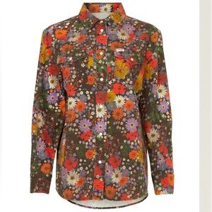 Wrangler Heritage Floral Button-Up Shirt - Medium - Like new - 100% cotton